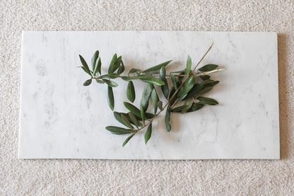 White Carrara Marble Decorative Tray - Briggs and Olive